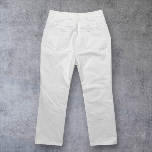 St. John Sport Women’s Vintage White Straight Leg Gold Accents Pants Size 6 - Picture 5 of 10